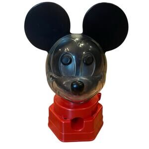 Mickey Mouse Gum Ball Machine Hasbro USA 1968 Vintage Rare 9" tall display candy
